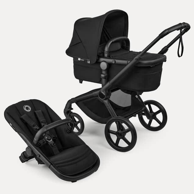Bugaboo Fox 5 Renew -Bassinet & Seat Stroller – Black /Heritage Black /Heritage Black