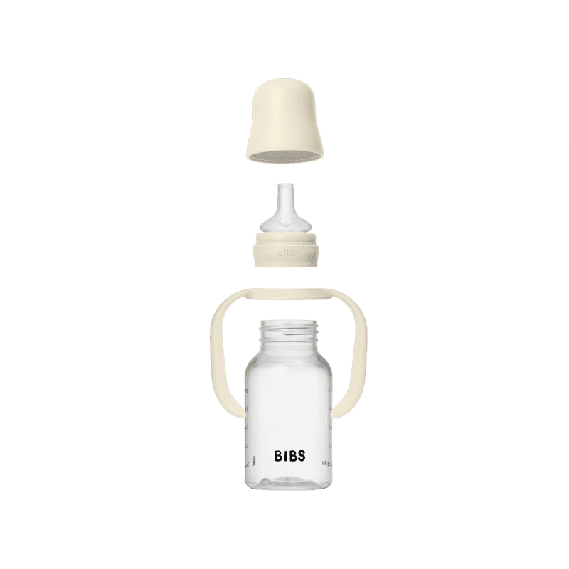Bibs Baby Sippy Bottle – Silicone – 150ml – Ivory