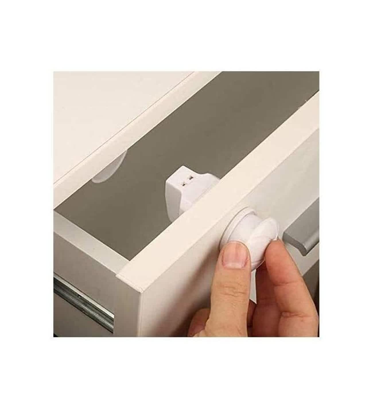 BabyJem Magnetic Cabinet Locks 4pc + 1 Lock