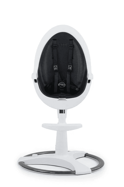 BabyStyle Egg Highchair – White w/ Black Cushion