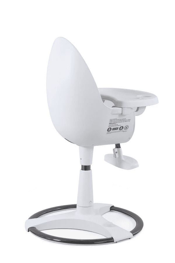 BabyStyle Egg Highchair – White w/ Pink Cushion