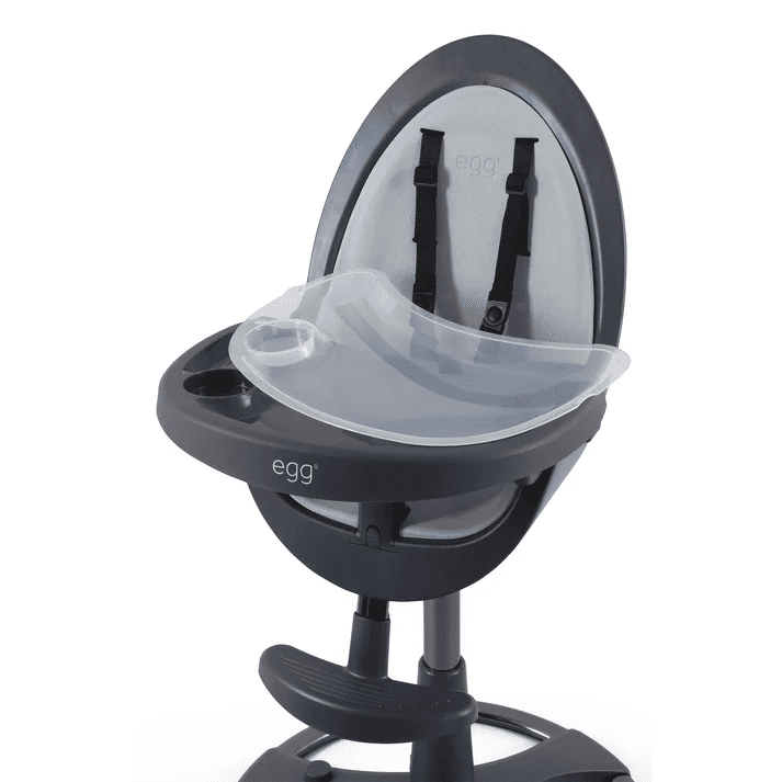 Babystyle Egg Highchair – Grey w/ Pink Cushion
