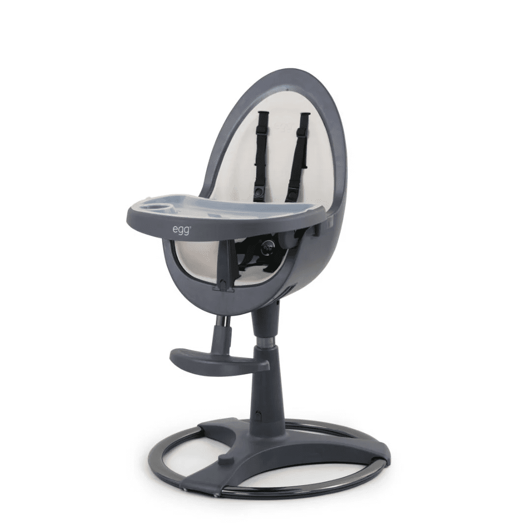 Babystyle Egg Highchair – Grey w/ Cream Cushion