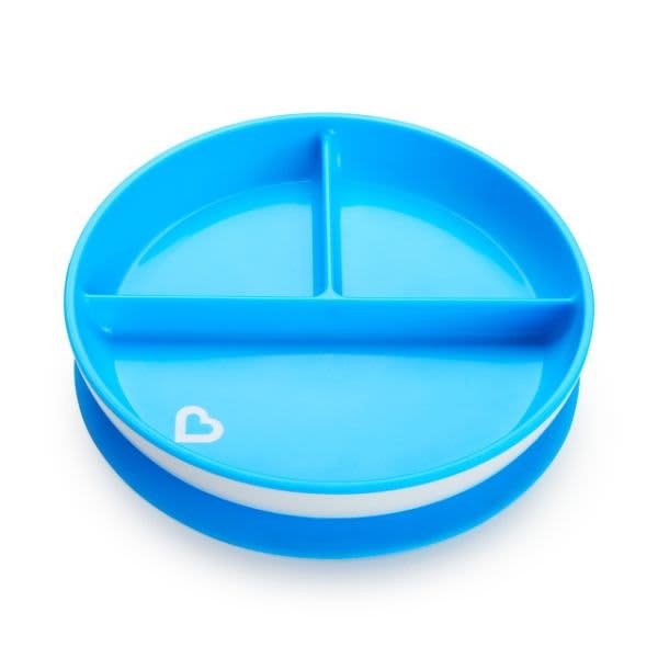 Munchkin Stay Put Suction Plate 1pk Blue