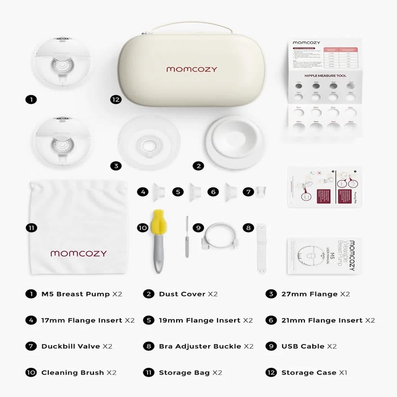 Momcosy Double M5 Wearable Electric Breast Pump