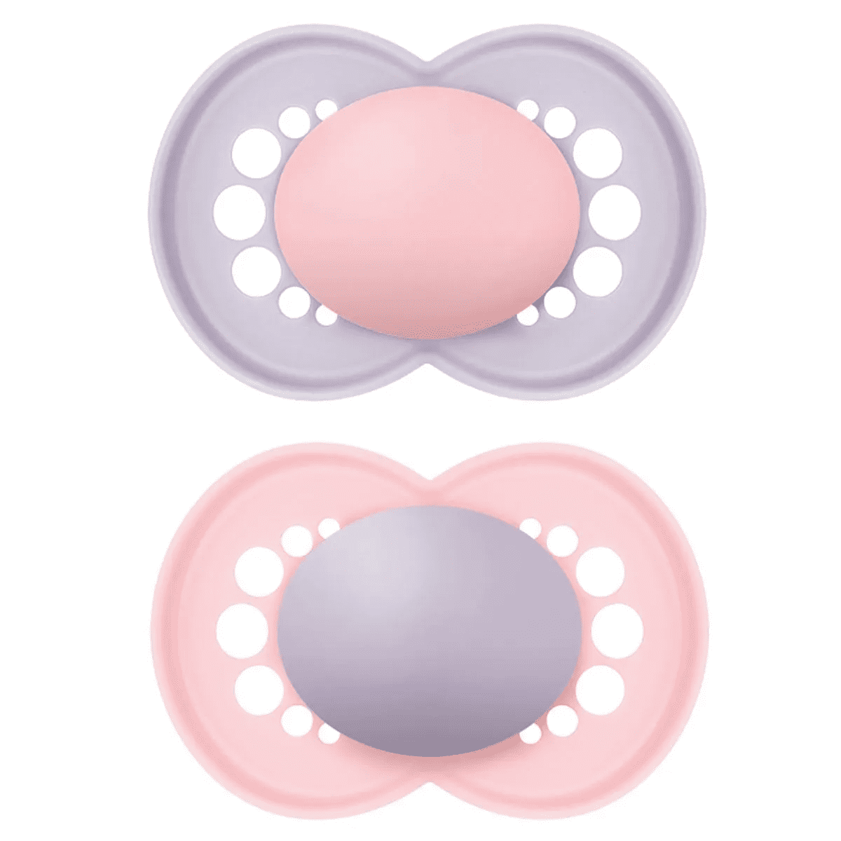 Mam Soother Original 2pk – 6-18m Plain Pink
