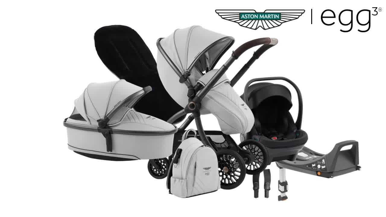 Aston Martin / Egg3 Complete Travel System – Soft Grey