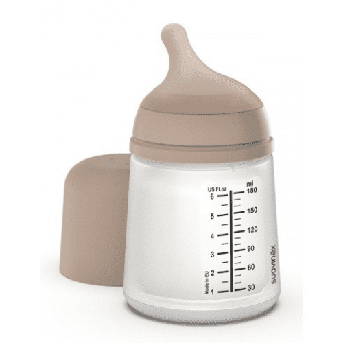 Suavinex Zero Zero – Anticolic Bottle 180ml Almond Adaptable Flow