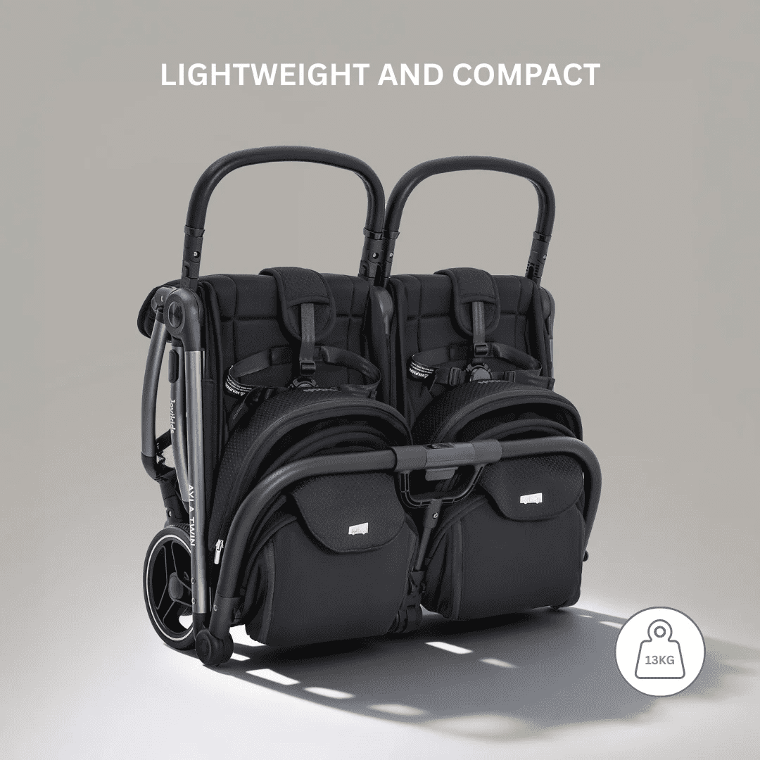 JoviKids Ayla TWIN Stroller – Urban Black
