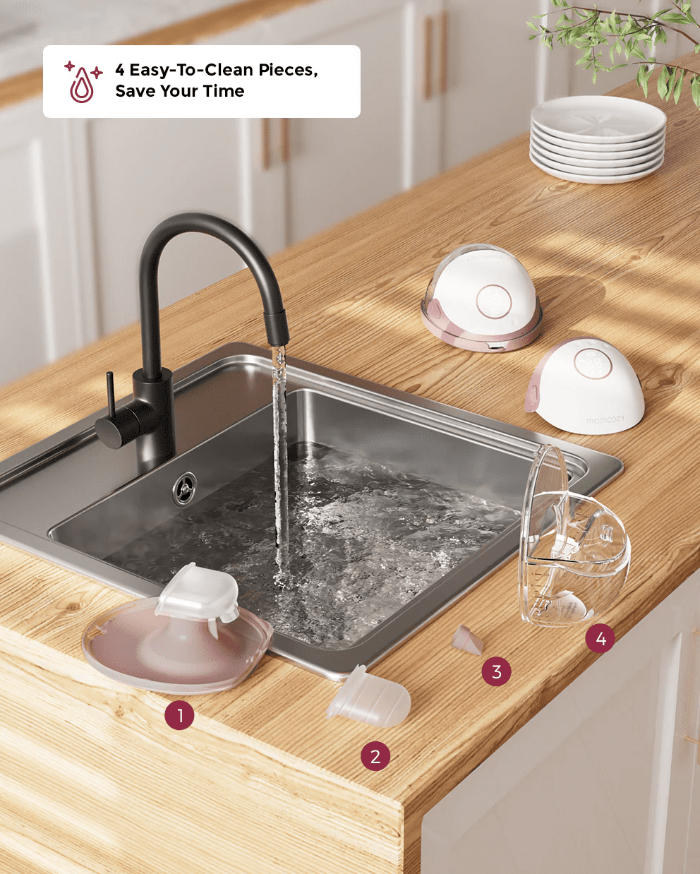 MomCozy M6 Wearable Single Breast Pump