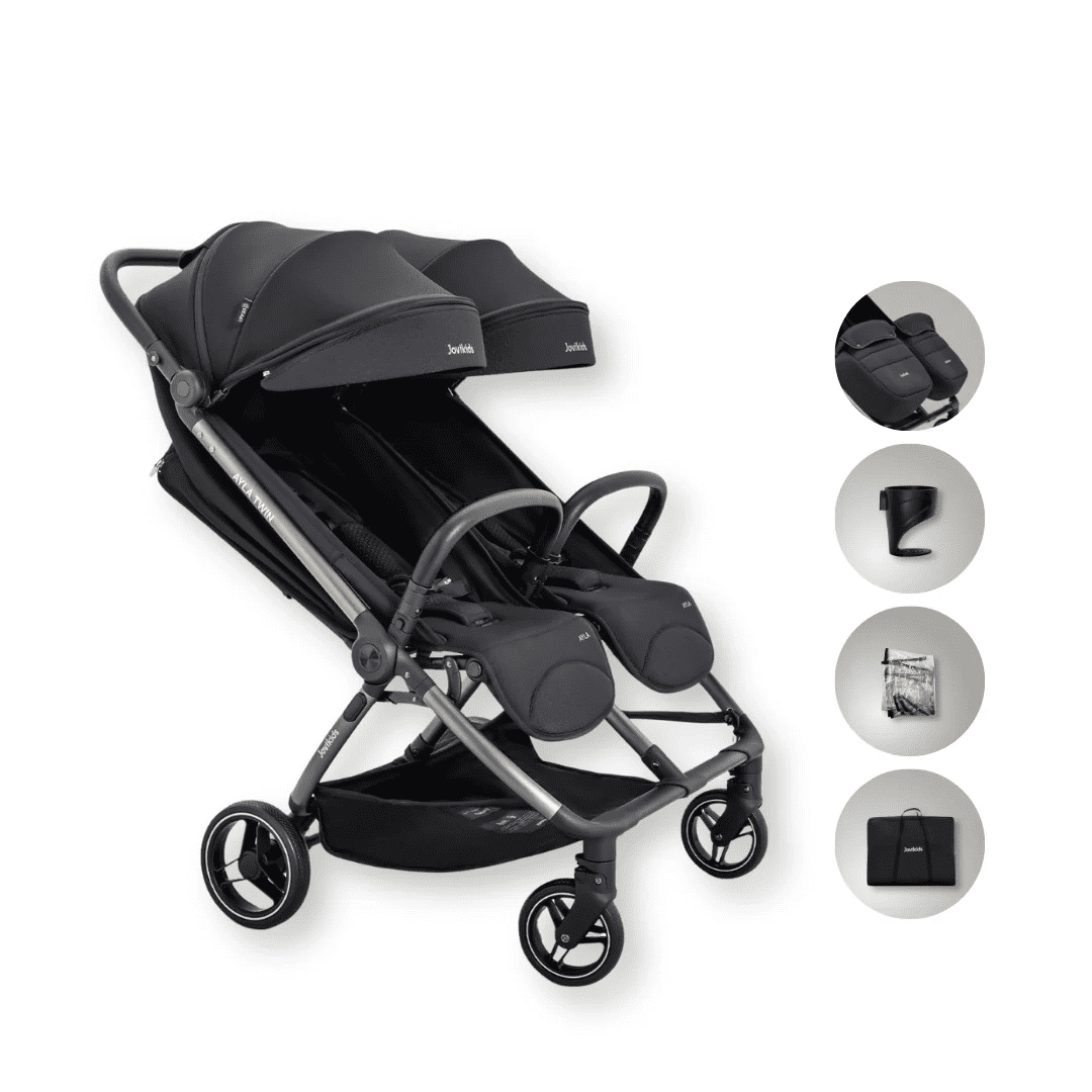 JoviKids Ayla TWIN Stroller – Urban Black