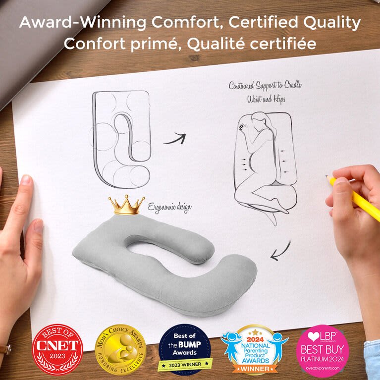 MomCozy G Shaped Pillow – Cooling