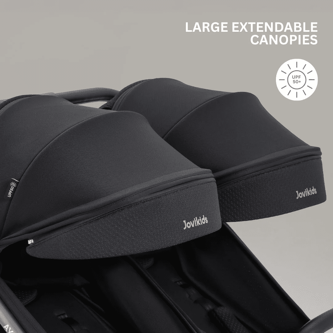 JoviKids Ayla TWIN Stroller – Urban Black