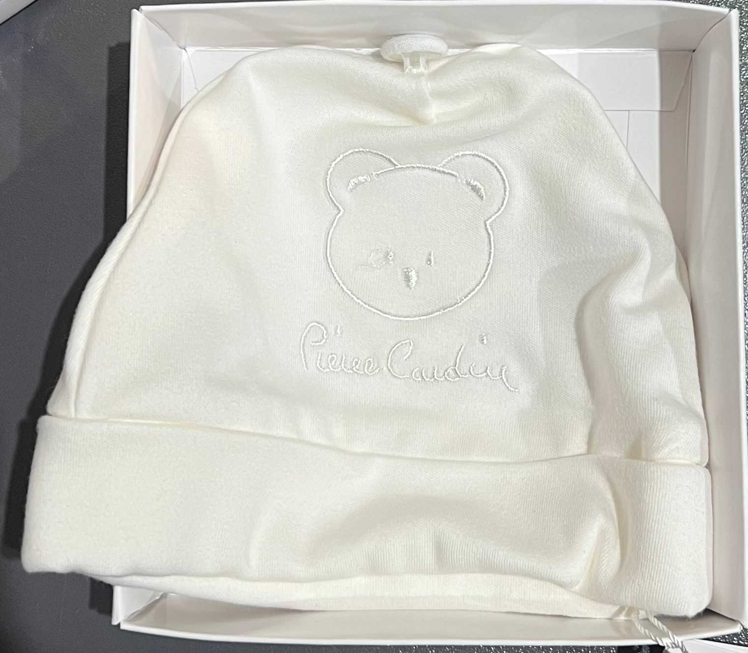 Pierre Cardin Baby Beanies – White 0-3m