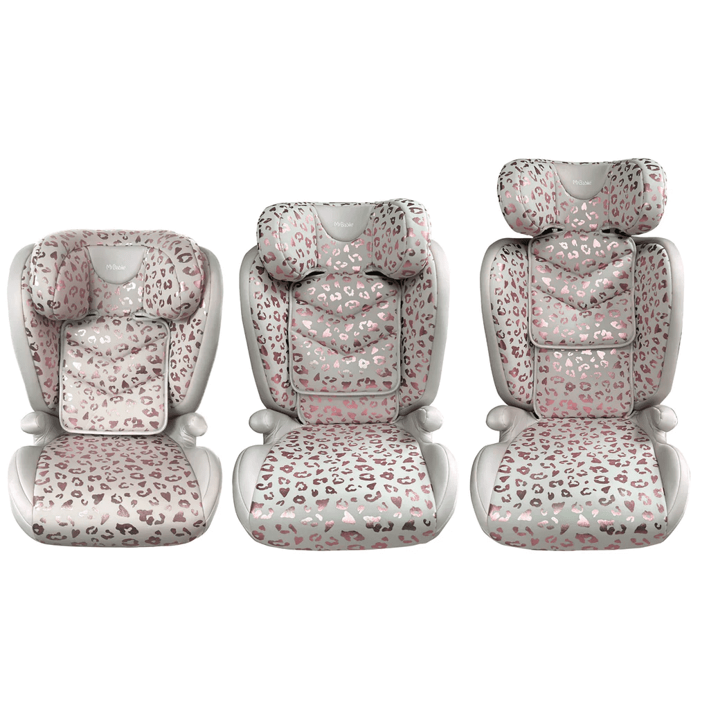 My Babiie High Back Booster Car Seat- Blush Leopard