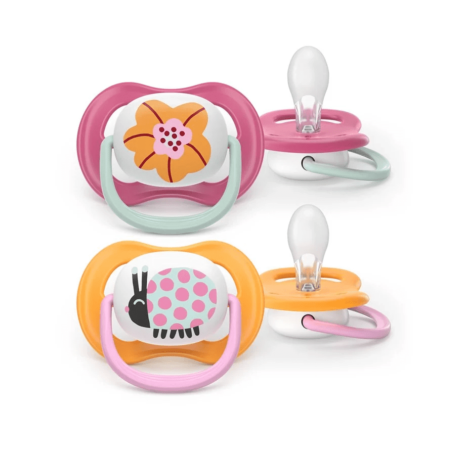 Avent Soother 6-18 Girl – Flower/Lady Bug