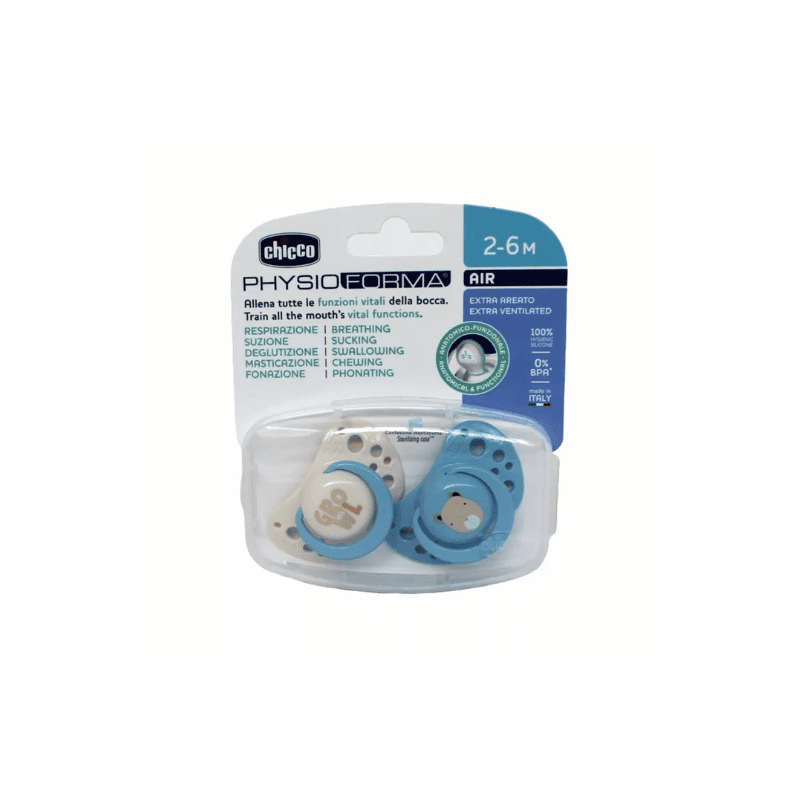 Chicco Soother Physio Air -Boy 2-6M 2pc