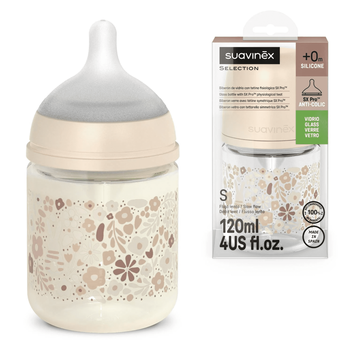 Suavinex Bottle Glass 120ml – Wonder Liberty