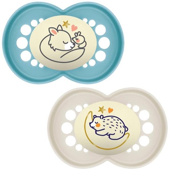 Mam Soother Original Night 6-18m -2Pk -Boy