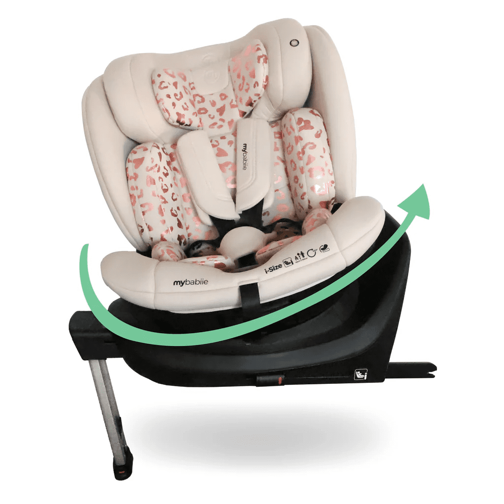 My Babiie i-Size Spin Carseat – Pink Leopard