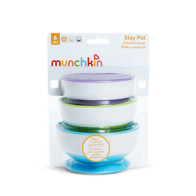 Munchkin Stay Put Bowls – 6m+