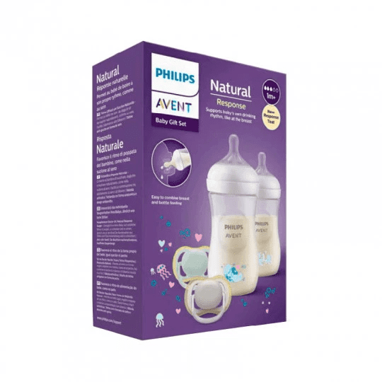 Avent Bottle Natural Response 260ml – Gift Set