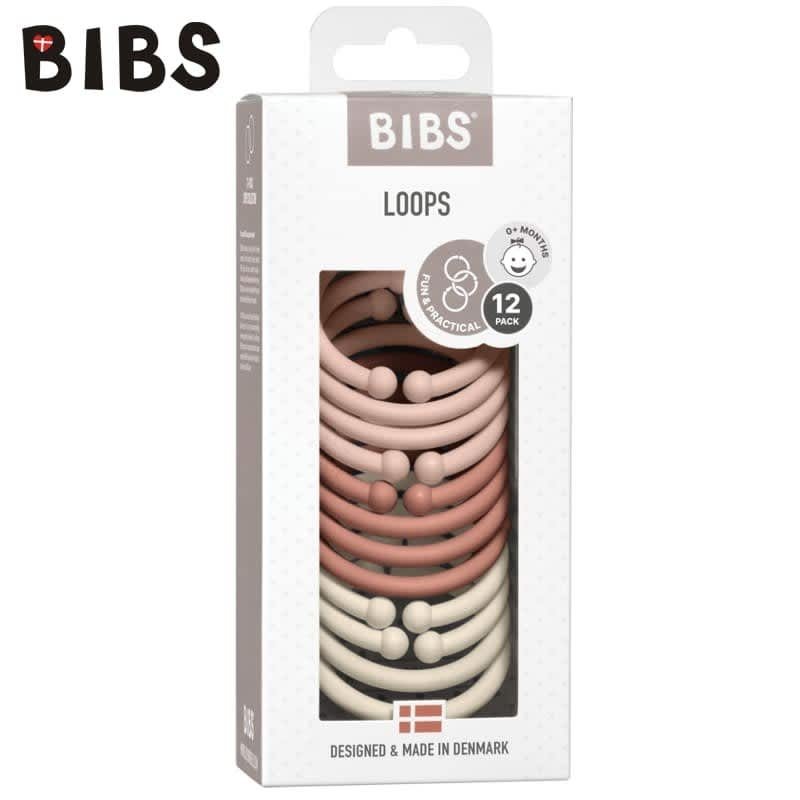 Bibs Loops x 12 – Blush/Woodchuck/Ivory