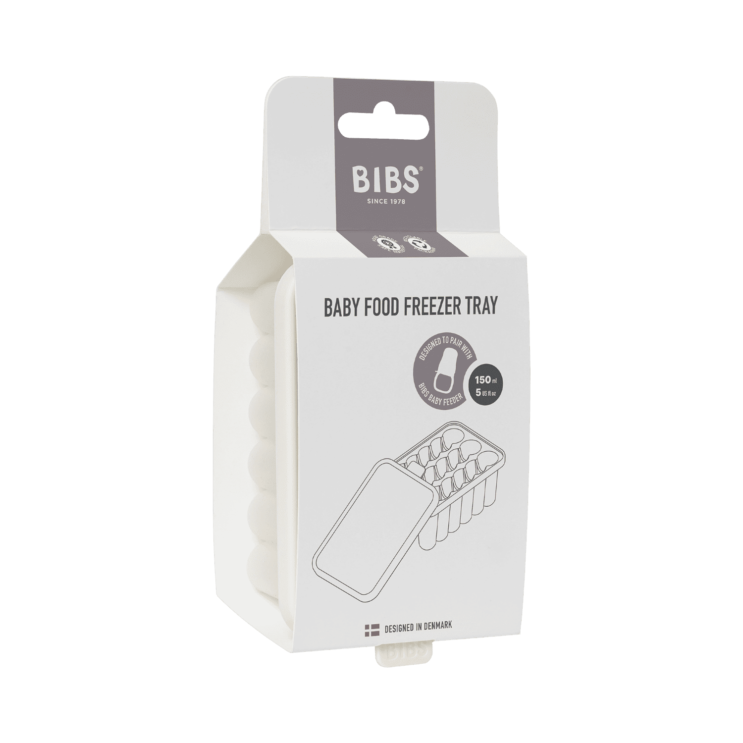 Bibs Baby Food Freezer Tray Ivory 150ml