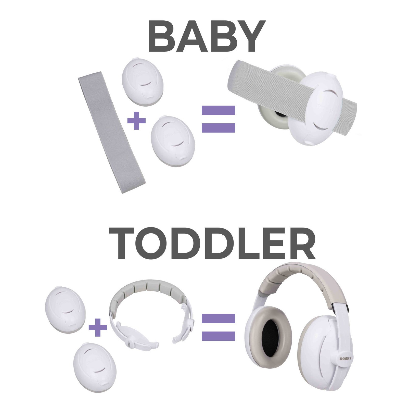 Dooky Ear Protection 2 in 1 Baby/Junior 0-12 Y