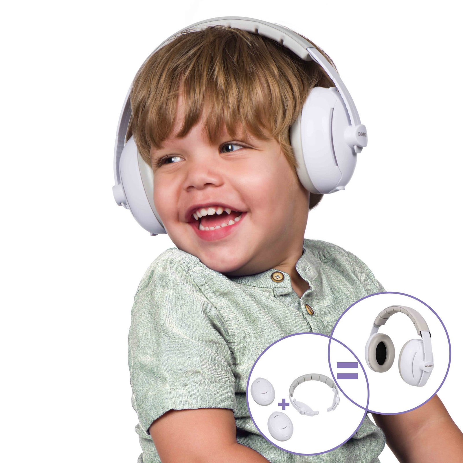 Dooky Ear Protection 2 in 1 Baby/Junior 0-12 Y
