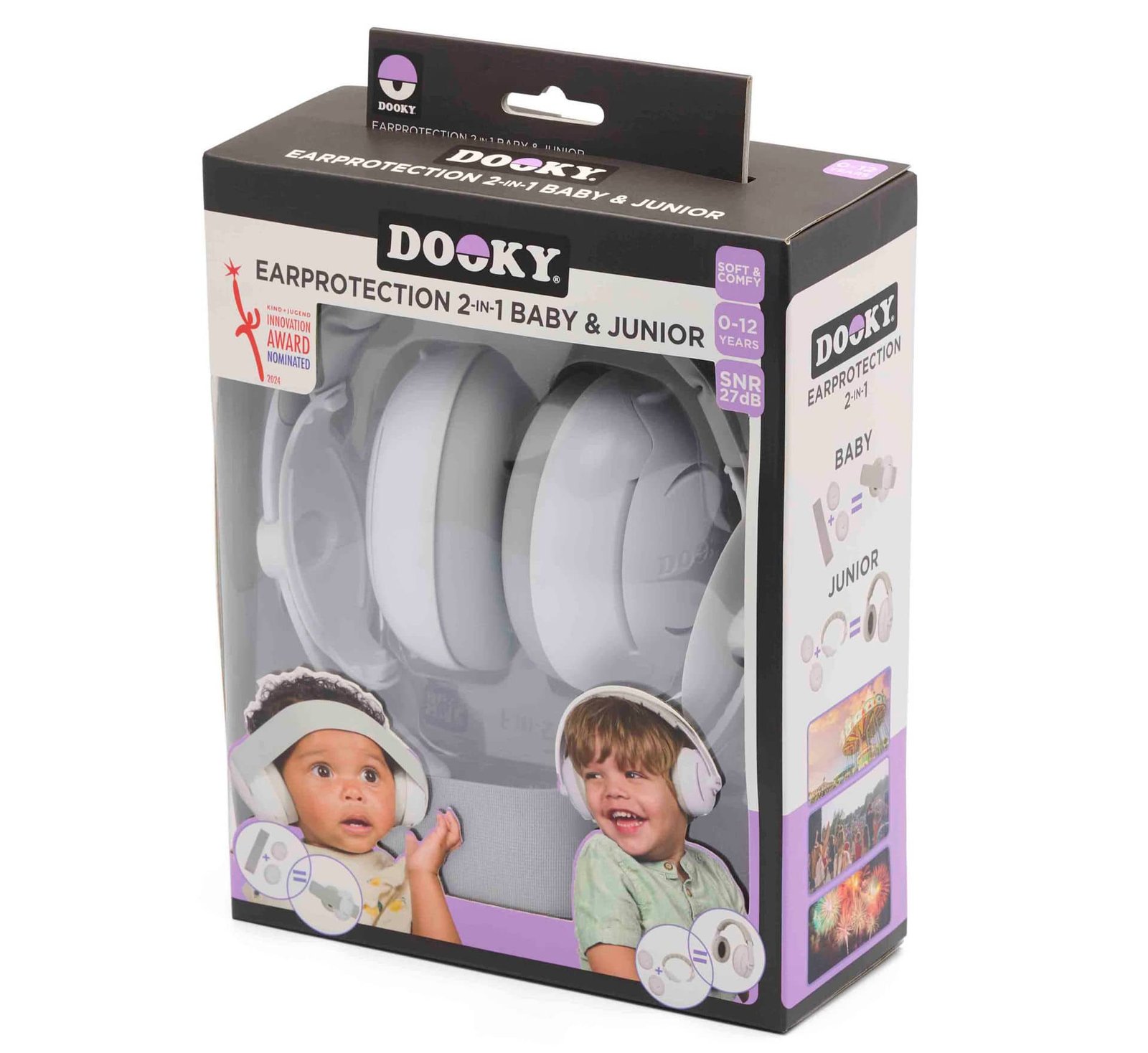 Dooky Ear Protection 2 in 1 Baby/Junior 0-12 Y