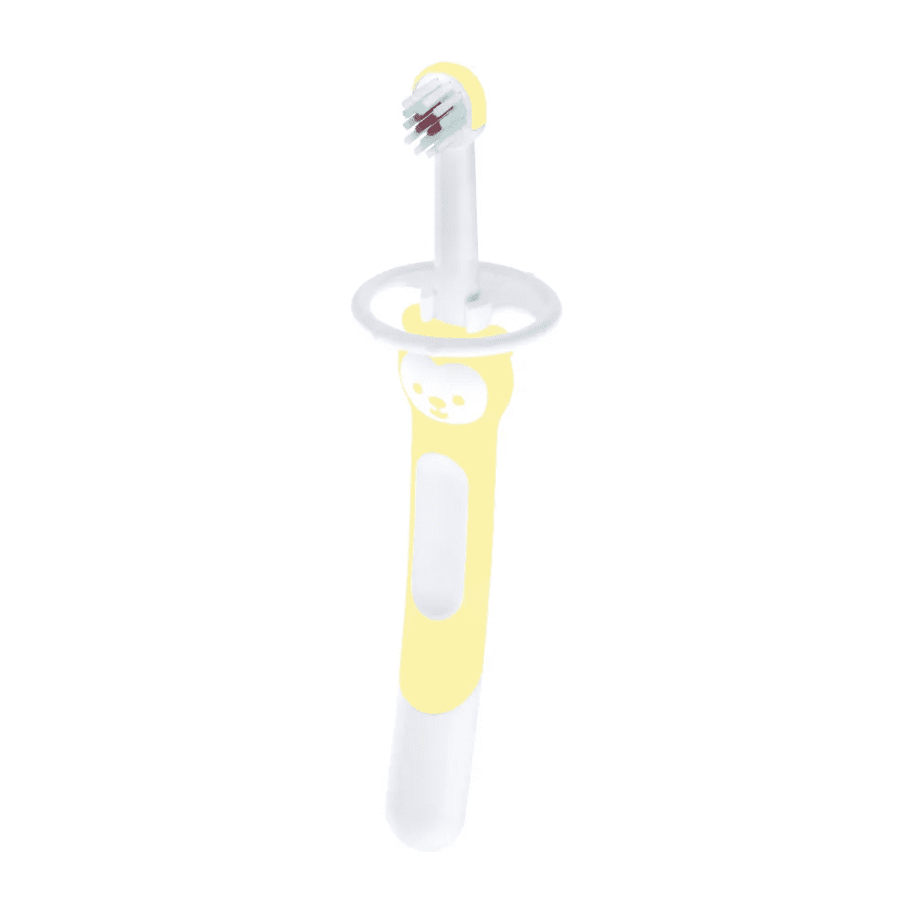 Mam Training Brush With Shield : Unisex Yellow