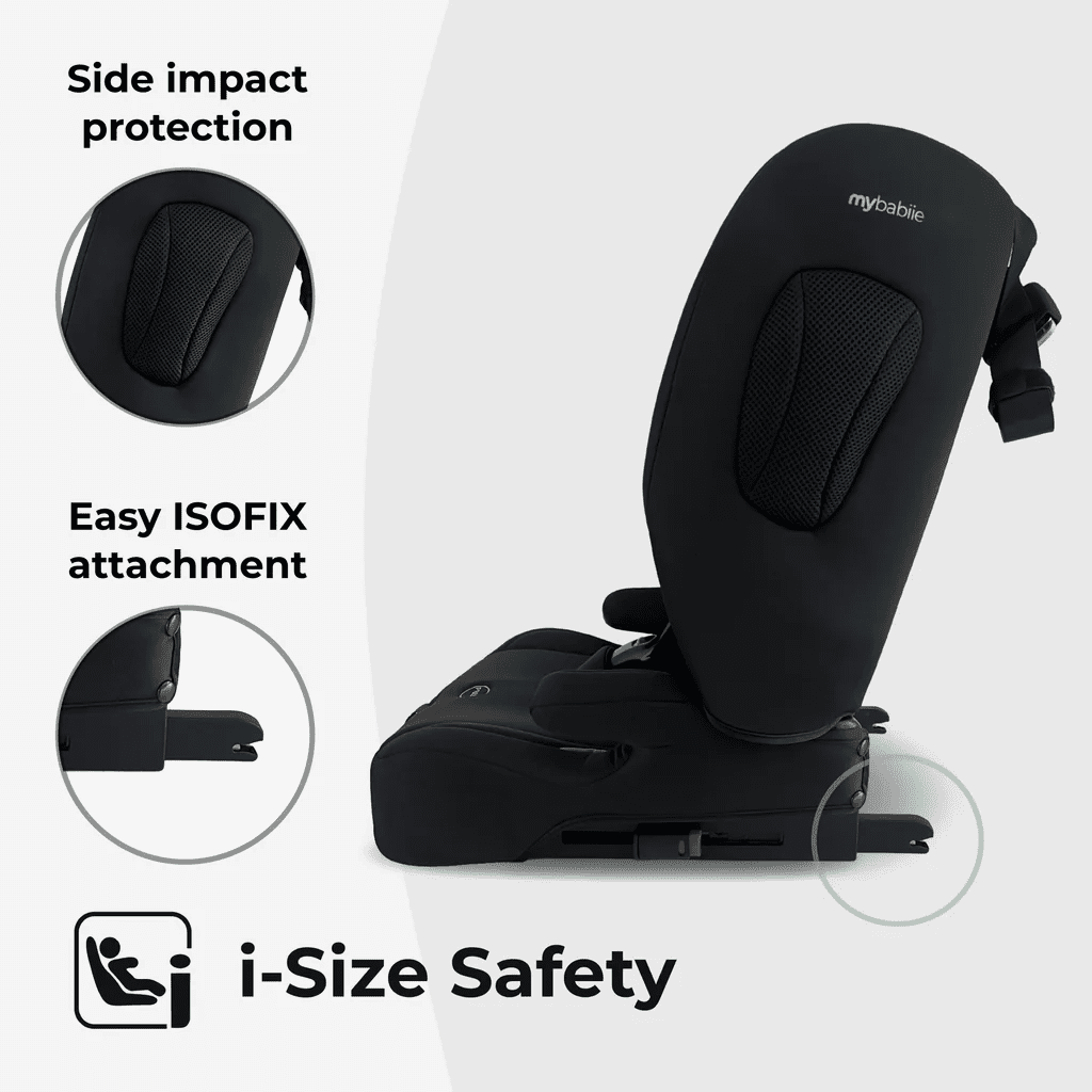 My Babiie MBCS80 High back Booster w/isofix : Black