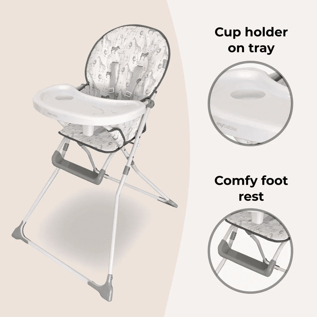 My Babiie Compact Highchair : Safari
