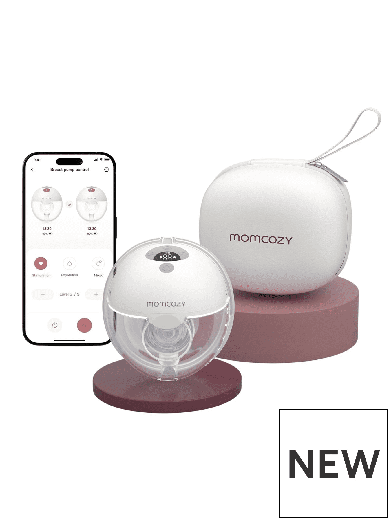 Momcozy- M5 Smart – Single Wearable Breast Pump