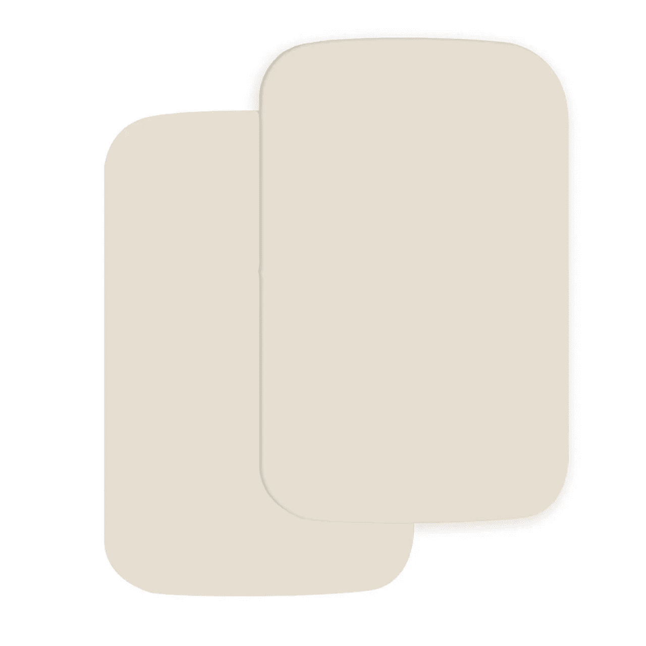 Cuddles Collection Next To Me Fitted Sheets 56x86cm – 2 Pack : Cream