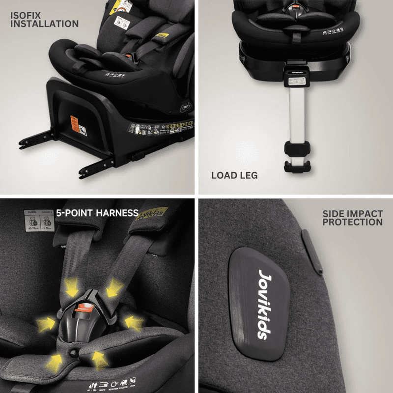 JoviKids Ranger 2 Carseat 360 Spin : Milkstone