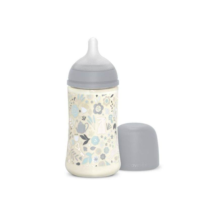 Suavinex Bottle Silicone 270ml Wonderland : Light Blue